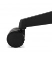 Fauteuil de bureau noir en tissu Johnson