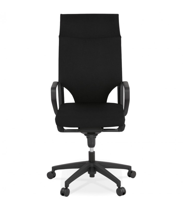Fauteuil de bureau noir en tissu Melody