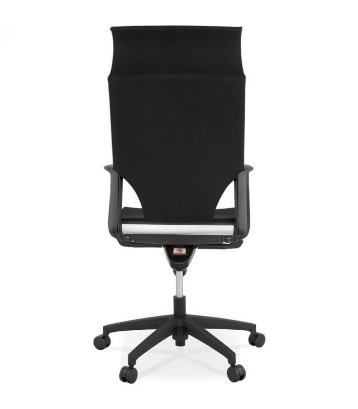 Fauteuil de bureau noir en tissu Melody