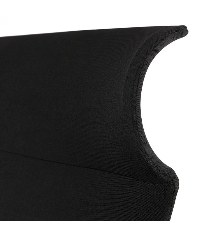 Fauteuil de bureau noir en tissu Melody