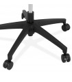 Fauteuil de bureau noir en tissu Melody