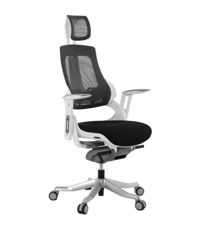 fauteuil de bureau noir en tissu Marlena