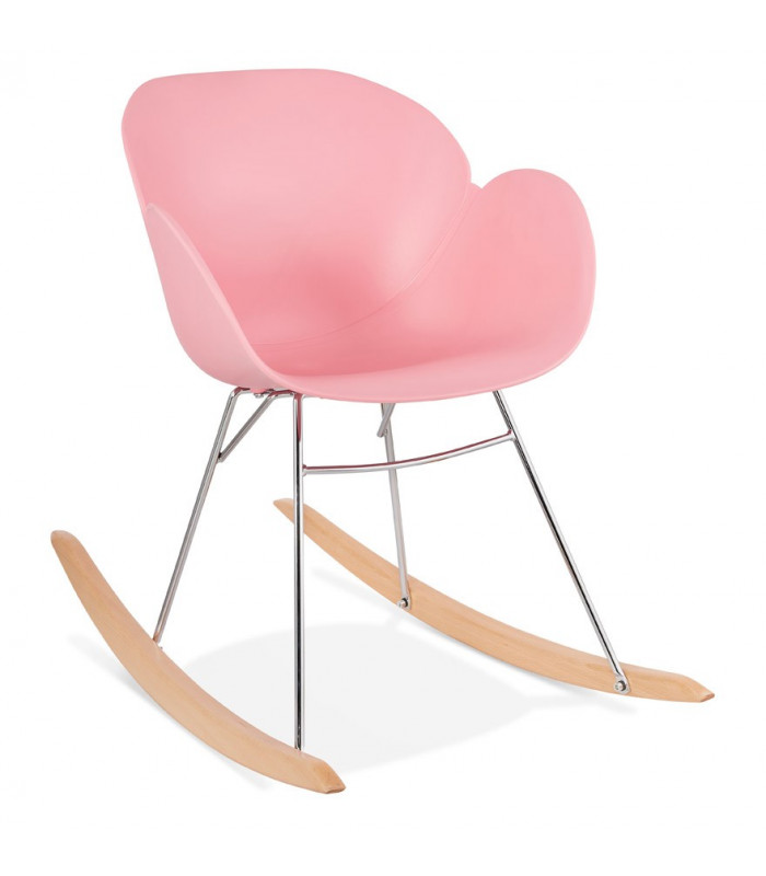 Fauteuil design rose en plastique Firenz