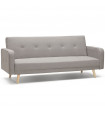 Canapé design gris clair en tissu Haughton