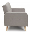 Canapé design gris clair en tissu Haughton
