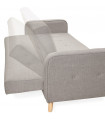 Canapé design gris clair en tissu Haughton