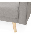Canapé design gris clair en tissu Haughton