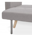 Canapé design gris clair en tissu Haughton