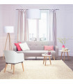 Canapé design gris clair en tissu Haughton