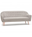 Canapé design gris clair en tissu Altum