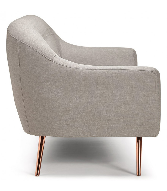 Canapé design gris clair en tissu Altum