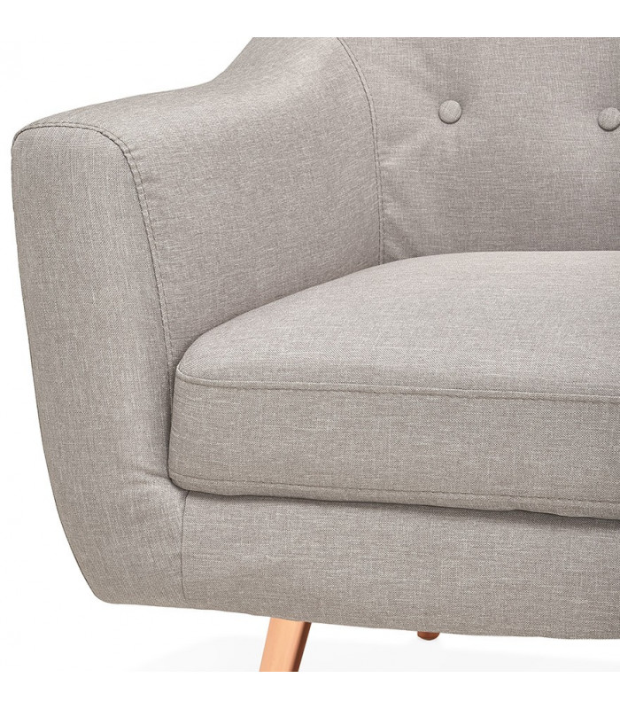 Canapé design gris clair en tissu Altum