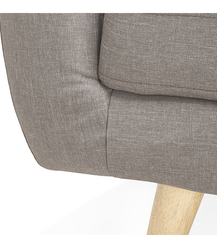 Canapé design gris clair en tissu Altum