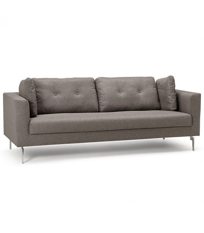 Canapé design gris foncé en tissu Abbey