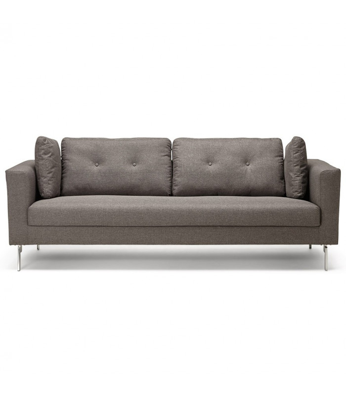 Canapé design gris foncé en tissu Abbey