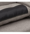 Canapé design gris foncé en tissu Abbey