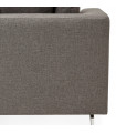 Canapé design gris foncé en tissu Abbey