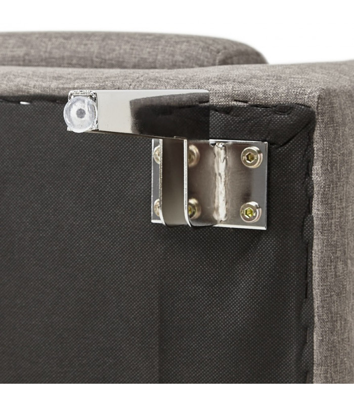 Canapé design gris foncé en tissu Abbey