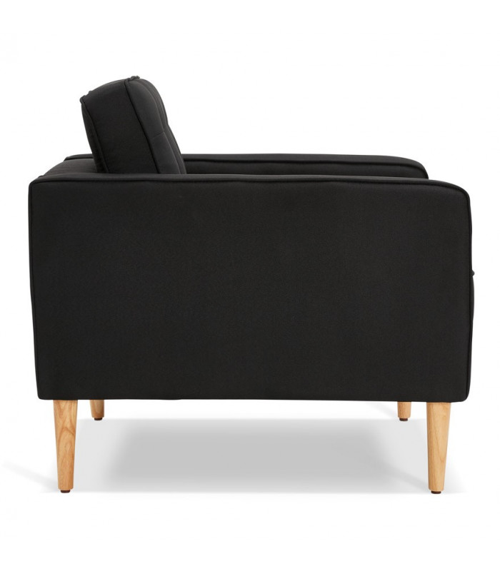 Canapé design noir en tissu Blake Mini