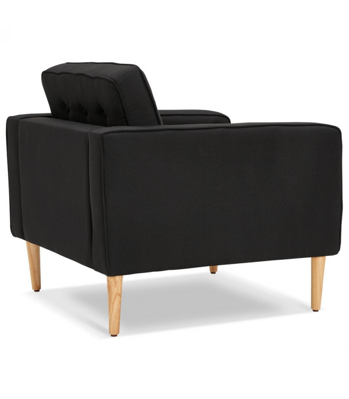 Canapé design noir en tissu Blake Mini