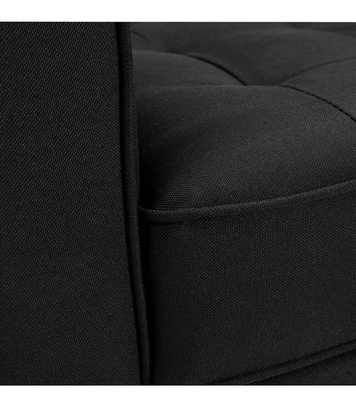 Canapé design noir en tissu Blake Mini