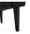 Canapé design noir en tissu Blake Mini