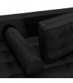 Canapé design noir en tissu Blake