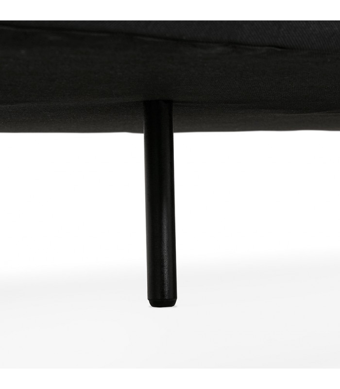 Canapé design noir en tissu Blake