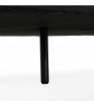 Canapé design noir en tissu Blake