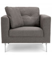Canapé design gris foncé en tissu Abbey Mini