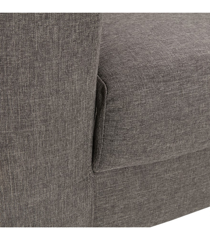 Canapé design gris foncé en tissu Abbey Mini