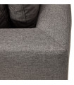 Canapé design gris foncé en tissu Abbey Mini