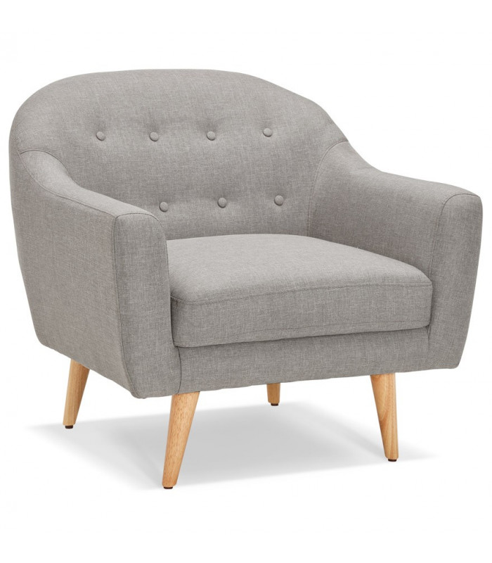 Canapé design gris clair en tissu Altum Mini