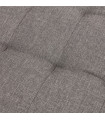 Canapé design gris foncé en tissu Elms