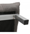 Canapé design gris foncé en tissu Elms