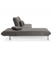 Canapé design gris foncé en tissu Elms
