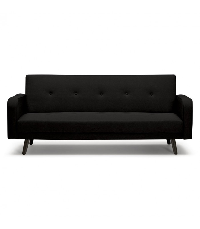 Canapé design noir en tissu Haughton