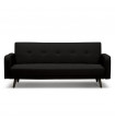 Canapé design noir en tissu Haughton