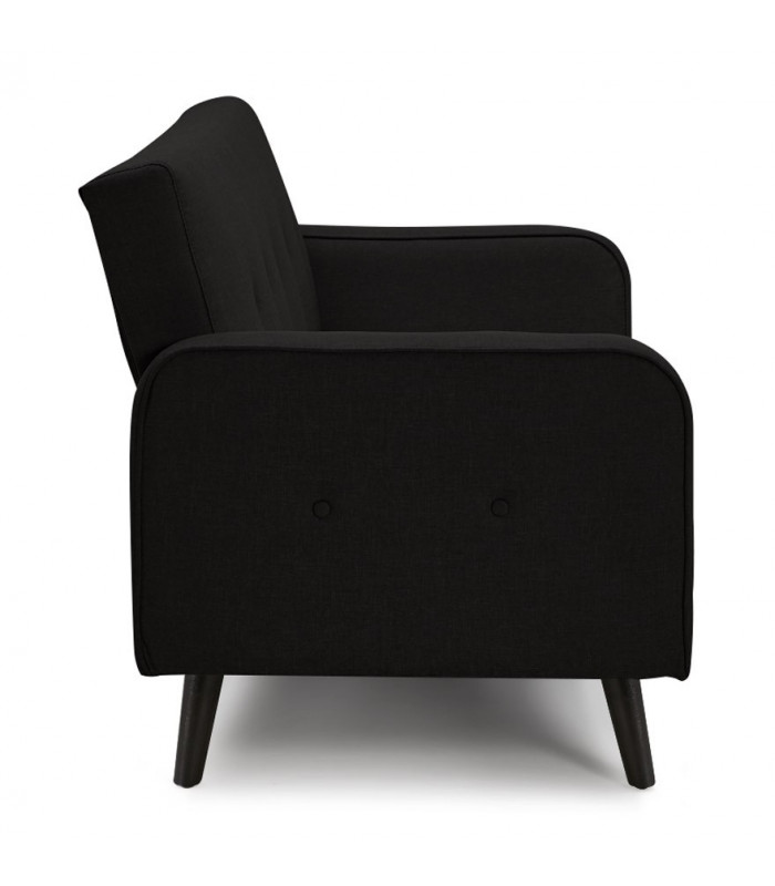 Canapé design noir en tissu Haughton