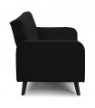 Canapé design noir en tissu Haughton