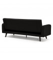 Canapé design noir en tissu Haughton