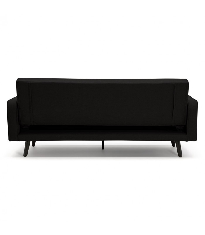 Canapé design noir en tissu Haughton