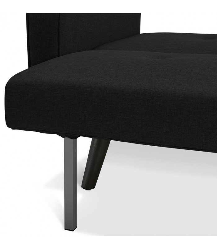Canapé design noir en tissu Haughton