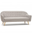 Canapé design gris clair en tissu Altum