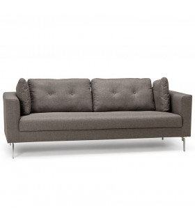 Canapé design gris foncé en tissu Abbey