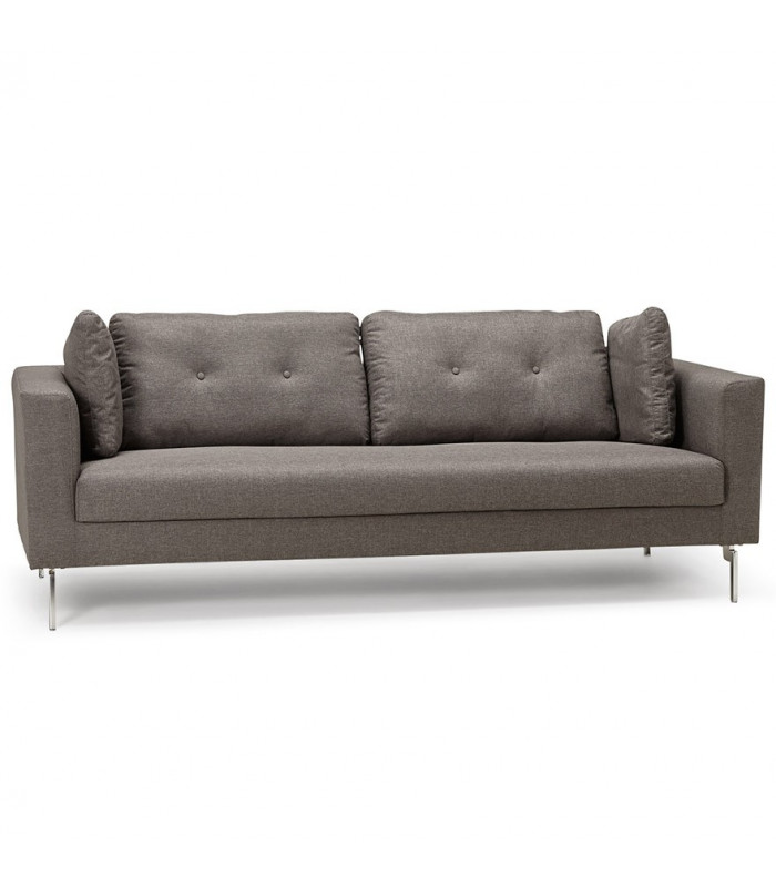 Canapé design gris foncé en tissu Abbey