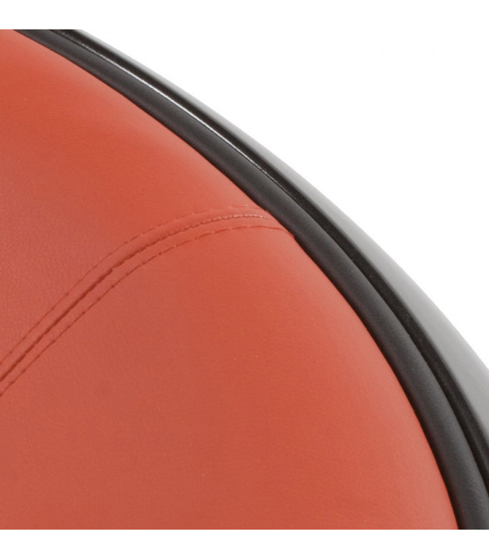 Fauteuil design noir en plastique et similicuir Everett
