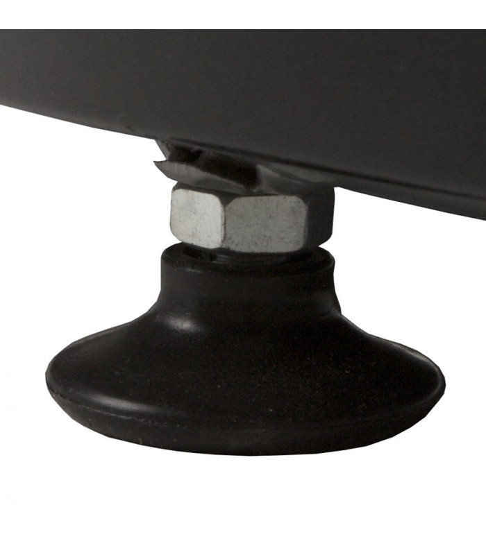 Fauteuil design noir en plastique et similicuir Everett
