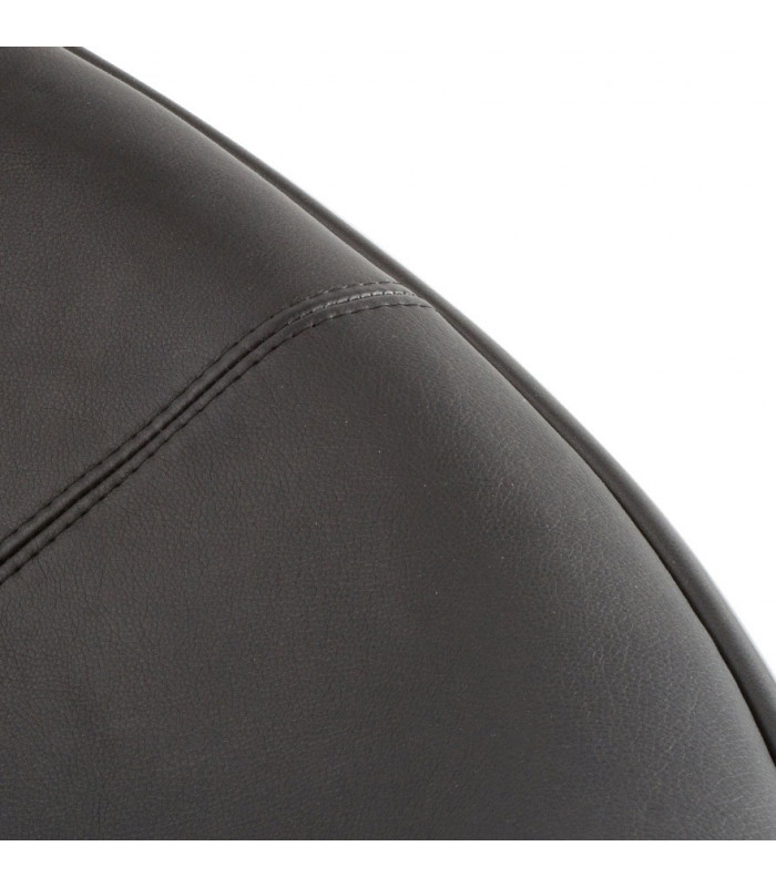 Fauteuil design blanc en plastique et similicuir Everett