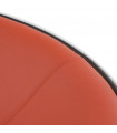 Fauteuil design blanc en plastique et similicuir Everett